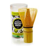 Premium Matcha Green Tea Whisk - Natural Bamboo - MATCHAMAKA 80 Prong Chasen - Traditional Japanese Bamboo Matcha Whisk - Matcha Ceremonial Powder Whisk- The Perfect Matcha Green Tea Ceremony Whisk