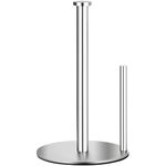 Paper Towel Holder Countertop, OBODING, Stainless Steel Kitchen Paper Towel Holder Stand for Kitchen Organization, Stainless Steel Paper Towel Holders for Standard and Large Rolls (Silver)
