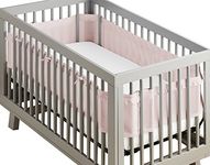 BreathableBaby Deluxe Breathable Mesh Crib Liner, Pink