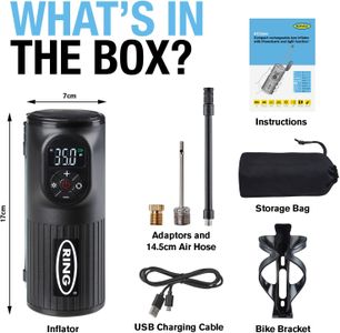 Ring TyreInflate Go 2 Cordless Tyre Inflator – Portable Air Pump