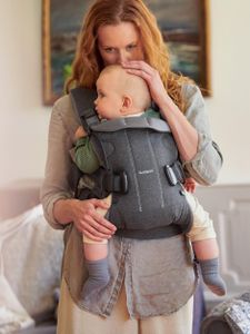 BabyBjörn Baby Carrier One – Denim Grey, Ergonomic Adjustable Carrier