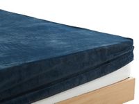 [Amazon.co.jp Limited] Kumori Fitted Sheet, Warm, Microfiber, Winter, Smooth, Blanket Touch, Anti-Static, Sold Individually, Washable, Futon Cover, Bed Sheet, Mattress Cover, Bed Cover (Single, 39.4 x 78.7 inches (100 x 200 cm), Navy)