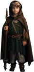 VZQI Brown Renaissance Costume for Boys - Kids Medieval Cloak With Hood Halloween Ranger Wizard Elven Hooded Cape Robe S