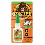 Gorilla 102433 XL Super Glue Gel, 1-Pack, Clear