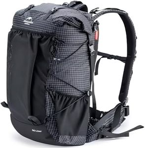 Naturehike Rock-40L/60L+5L Internal Frame Hiking backpacking backpack, Camping Waterproof Bag, Ultralight Outdoor Daypack with Rain Cover for Hiking, Backpacking,Camping Survival(40+5L)