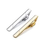 WSNDM Men's Tie Clip, Premium Business Men's Tie Bar Clips, Classic Necktie Ties Clips, Men's Tie Accessories, Best Gift for Lover, Father, Suitable for Wedding Anniversary Business Meeting (Style 1)