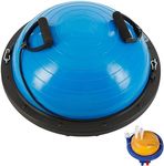 Stanz (TM) 23 Inch 58CM 23" Half Ball Balance Trainer with Straps Yoga Balance Ball Anti Slip for Core Training Home Fitness Strength Exercise Workout Gym