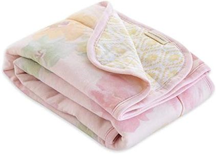 BURT'S BEES Baby - Reversible Blanket, Nursery, Stroller & Tummy-Time Organic Jersey Cotton Quilted Infant & Toddler 30"x40" (Pack of 1)