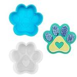2 Pack Dog Paw Print Silicone Molds