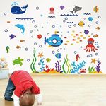 Sticker Studio Sea Animal Wall Sticker (PVC Vinyl,Size -76 CM X 71 CM)