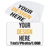 200Pcs Custom Business Cards PVC Waterproof Add Photo/Text/Logo Print Your Own Business Cards Personalized Double-sided Printed Glossy Matte Frosted 0.38mm Thickness