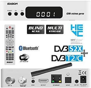 EDISION OS NINO PRO S2X + T2/C White, E2 Linux Full HD Combo Receiver, H265 HEVC, Multi Stream, Blind SCAN, WiFi on Board, Bluetooth, White Color