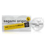 Sagami Original 0.02mm L-Size | Super Thin | Super Strong | Non Latex PU Condoms (Pack of 12)