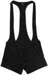 iiniim Men's Smooth Freestyle Wrestling Singlet Jockstrap Bodysuit Underwear X-Large Black