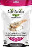 Seba Garden Hulled Sunflower Seeds, 1kg (2.2 lb), Grade A Raw, Unsalted, Gluten Free, Keto Friendly, Source of Protein, High Fiber Content, Source of Iron, Non GMO