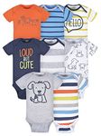 Onesies Brand baby-boys 8-pack Short Sleeve Mix & Match Bodysuits, Loud Cute Dog, 3-6 Months