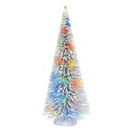 Department 56 Village Accessories Frosted Sisal Tree Lit Figurine, 11.42 Inch, White