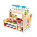 Melissa & Doug Wooden Slice & Stack Sandwich Counter with Deli Slicer – 56|Piece Pretend Play Food Pieces | Wooden Food Toys, Kitchen Play Food Set For Toddlers And Kids Ages 3+