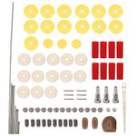 Flute Repair Tools Kit w 16pcs Open Hole Sound Pads, Musical Instrument Woodwind Maintenance Tools Set