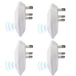 PYue Ultrasonic Pest Repeller, 4 Pcs Electronic Mouse Repellent Mosquito Repellent Indoor Plug in Pest Control for Mice, Ants, Mosquitoes, Rodent, Cockroaches, Fly, Spider-White