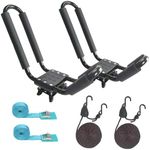 A01 Kayak Roof Rack for SUV Car Top Roof Mount Carrier J Cross Bar Canoe Boat (1 Pairs)