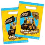 amscan My 1st JCB 8-Plastic Loot/ Party Bag