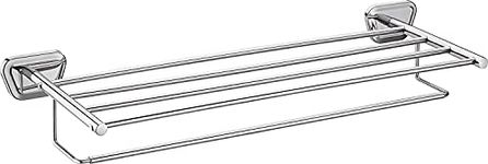 FORTUNE 304 Grade Stainless Steel 24 Inch Towel Rack with Towel Rod | Wall Mounted Hand Towel Rail for Kitchen and Washroom | Towel Hanger | Towel Stand | Towel Holder Bathroom Accessories (Pack of 1)