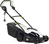 Murray Corded Electric Lawnmower 2-in-1 - Lawn Mower 1600W/38cm with Grass Box 45L for Lawns up to 500m2 - Ergonomic Soft Grip for Easy Grass Cutting, Overload Protection