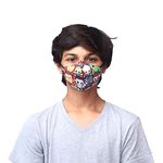 Airific Marvel Mini Avengers N95 Washable and Reusable Mask | FFP2, Anti pollution mask for kids and Adults | Nano Technology Filter | Tested at International Labs (Extra small)