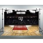 EOA 7x5FT Basketball Court Backdrop for Sports Fans Party Club School Dunk Background Birthday Banner YouTube Video Props