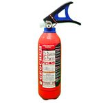 ABC Multipurpose Dry Powder Fire Extinguisher – ISI Certified, Portable & Easy to Use – for Home, Office, Car, Shop, Kitchen – Fire Safety Equipment (1kg)