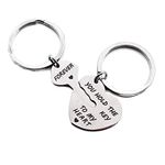 You Hold The Key to My Heart Forever Couple Keychains Set, His and Hers Anniversary Birthday Gifts for Girlfriend Boyfriend, Couple Keychains for Him and Her