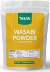 Wasabi Powder by Tasjin (1 LB 452 g) Packaged in Canada, Gold Grade Spicy Japanese Horseradish Seasoning, Vegan Kosher and Keto Friendly, Perfect for Sushi, Ramen, Salmon Sashimi, Skewers and More