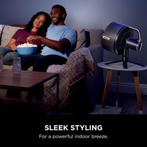 Shark FlexBreeze Pro Cordless Indoor & Outdoor Fan – Misting, 20m Reach, 24hr Runtime, Pedestal/Table, 5 Speeds, Remote, Charcoal Grey