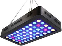 165W LED Aquarium Light,Full Spectrum Dimmable LED Coral Light,2 Switches for Saltwater Reef White Blue Aquarium Lighting Marine Reef Tank