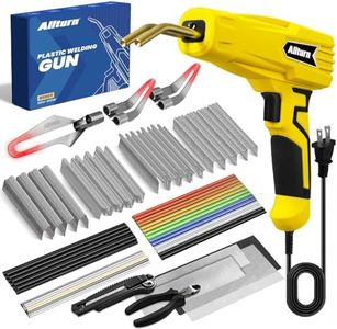 Allturn Upgraded Plastic Welder,Plastic Welding Kit,Hot Stapler Kit,Hot Staples, Plastic Welder Gun (Yellow),Patent Number D970324.