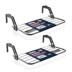 Minky Sure Grip 2 Pack Radiator Airer, Clothes Airer with Adjustable Arms, Non-Slip & Durable Clothes Dryer Rack, Hanging Drying Rack, Over Radiator Towel Rail, Made in The UK