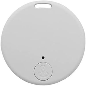 Smart GPS Tracker - Portable GPS Tracker, Multiple Function Anti Lost Tracker Keys | White Black Waterproof Anti Lost Smart Keychain Device for Keys, Wallets, Luggage, Pets, Cats, Dogs
