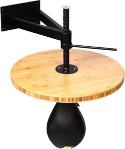 WYGVNR Adjustable Speed Bag Platform, Heavy-Duty Steel Frame, Thick Hardwood Board, with Speed Punching Bag Swivel and Boxing Bag for Boxing Training, Exercise, Fitness