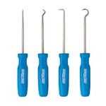 CHANNELLOCK HP-4ECP 4pc Hook & Pick Set, Made in USA, Includes 180-degree Full Hook, Straight Pick, 90-Degree Pick and Complex Probe, Remove Small Fuses, Wire Plugs and "O" Rings, Gunsmith Tools