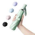 Small Travel Umbrella for Rain Protection Sun-Folding UV Umbrella Windproof Compact