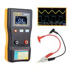 MESR-100 Capacitor Tester,Geevorks Circuit Tester Ohm Metre 0.001-100.0R with SMD Test Clip,Auto-Ranging Capacitor for Measuring Capacitance Resistance Circuit