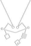 Lugzhuin Stainless Steel Heart of Etheria Necklace She-ra Cosplay Pendant She-ra's Safe Heart Necklace for Men and Women, Stainless Steel, No Gemstone