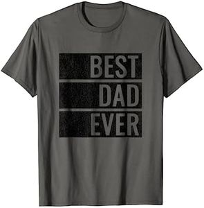 Best Dad Ever Regalo Festa Papà Compleanno Padre Natale Maglietta