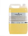 Mystic Moments | Castor Carrier Oil 5 Litres - Pure & Natural Oil Perfect For Hair, Face, Nails, Aromatherapy, Massage and Oil Dilution Vegan GMO Free