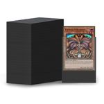 400Pcs Soft Card Sleeves Standard Size 66 x 91 mm Black Penny Sleeves for Pokemon, Magic The Gathering,Yugioh, MTG, Trading Card Sleeves Clear Deck Protectors Card Waterproof Dustproof Wear-Free