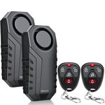 WSDCAM 113dB Loud Anti Theft Vibration Sensor Alarm Systems for Electric Bike Motorcycle Golf Car Trailer Mailbox Garage Door Waterproof Home Security Bike Accessories Bike Alarm with Remote (2)