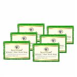 Khadi Natural Neem Soap 125g - Pure Neem for Clear Skin | Antiseptic and Antibacterial | Paraben and SLS-Free (Pure Neem, Pack 6)