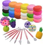 Promote Trader Air Dry Clay - Set of 3, 12 Colors Modeling Clay Kit with 8 Sculpting Tools, Magic Foam Clay for Kids and Adults, Non-Toxic & No Baking Molding Clay, Ideal Birthday Gift for Boys Girls