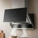 ROBAM 30 Inch Range Hood, 1200 CFM Vent Exhaust Fan, Quiet Brushless Motor, Gesture & Touch Control, Wash-Free Filter, LED Lights, Ducted Wall Mount/Under Cabinet, Easy-Clean Kitchen Vent Hood 53H1S